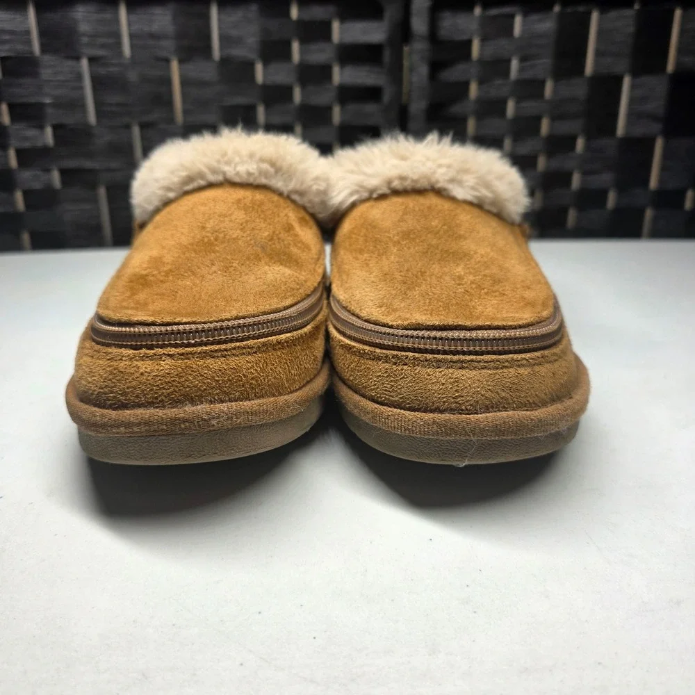 BILLY Footwear Kids Cozy Slipper Chestnut Brown Faux Fur Size 4M BK22446-250
